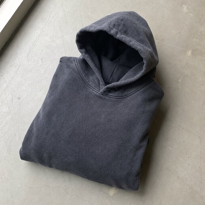 Washed black hoodie