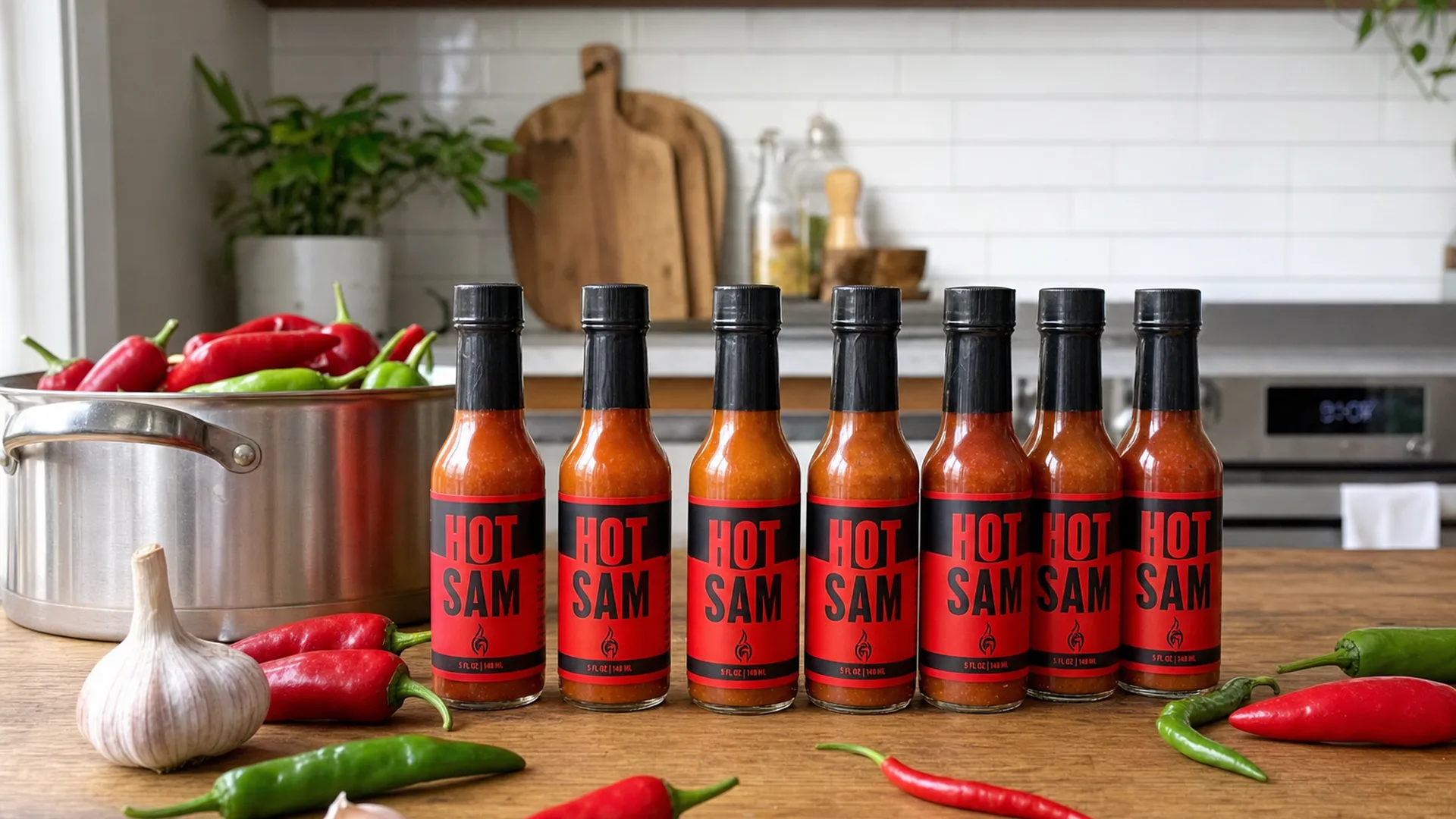 Hot sauce bottles